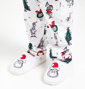 Older Kids Grinch Slippers