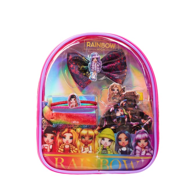 Rainbow High Mini Backpack Hair Gift Set