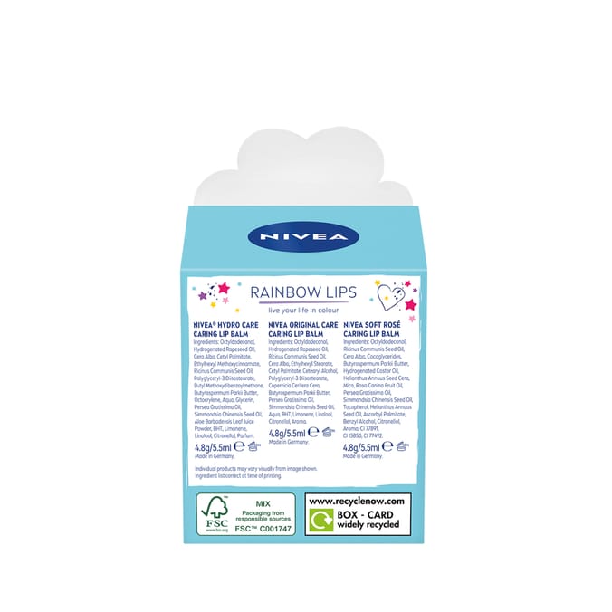 Nivea Rainbow Lips Gift Set