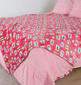 Sleigh Bells Super Soft Throw - Red  