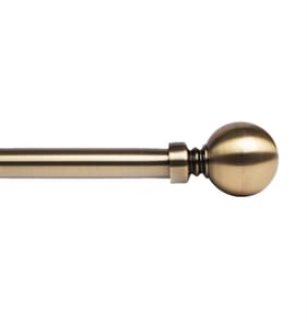 Home Collections Extendable Metal Curtain Pole 0.9-1.6m - Antique Brass