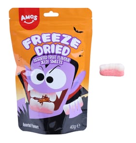 Amos Freeze Dried Fangs Jelly Sweets 40g x12