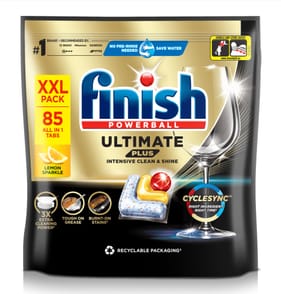 Finish Ultimate Plus Intensive Clean & Shine Dishwasher Tablets 85s - Lemon