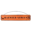 Hallow Scream Sign Metal Plaque - Haunted Street