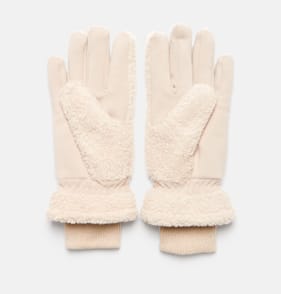 Originals Winter Ladies Borg Gloves - Beige
