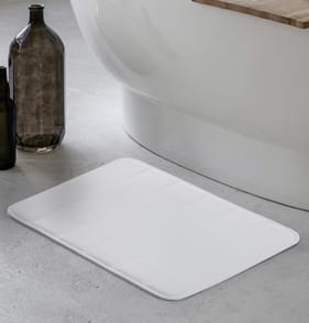 Everyday Essentials Memory Foam Bath Mat - White