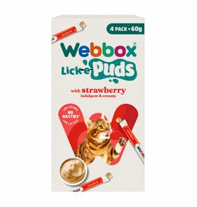 Webbox Lick-e-Puds 4 x 15g With Strawberry