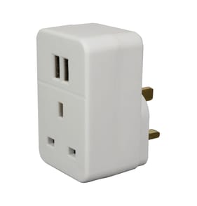 Status Twin USB Plug Through Adaptor