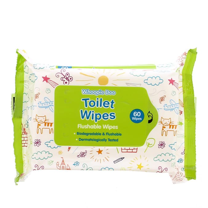Whoopie Doo Toilet Wipes 60's x24