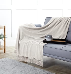 Home Collections Cotton Throw - Off White