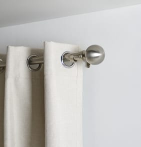 Home Collections Extendable Curtain Pole 110-320cm - Brushed Nickel