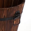 Jardin Hand Crafted Round Wooden Planter