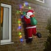 Prestige Light Up Inflating Santa On Ladder 3ft