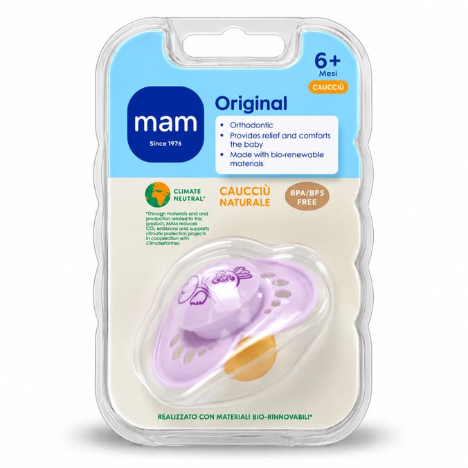 MAM Original Natural Rubber Latex Soother 6+ Months