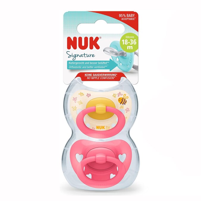 Nuk Signature Soother 18-36m - Pink