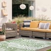 The Outdoor Living Collection Garden Rugs 150 x 240cm - Green Leaf