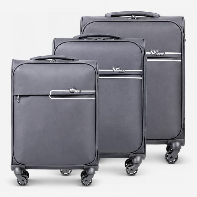 Salisburys Light Luggage Ultra Lightweight Suitcase - Grey