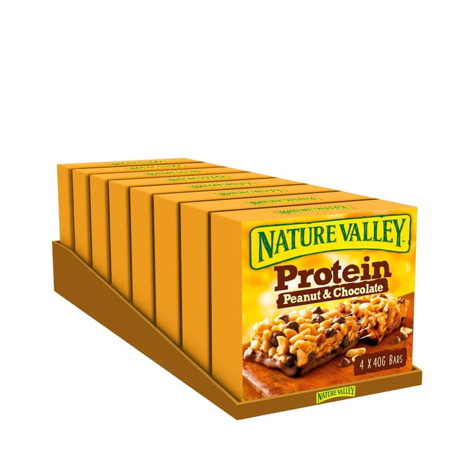 Nature Valley Protein Peanut & Chocolate Cereal Bars 4x40g x8