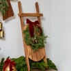 Festive Feeling Alpine Woods Hanging Ski Sledge