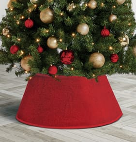 Festive Feeling Christmas Tree Skirt - Red