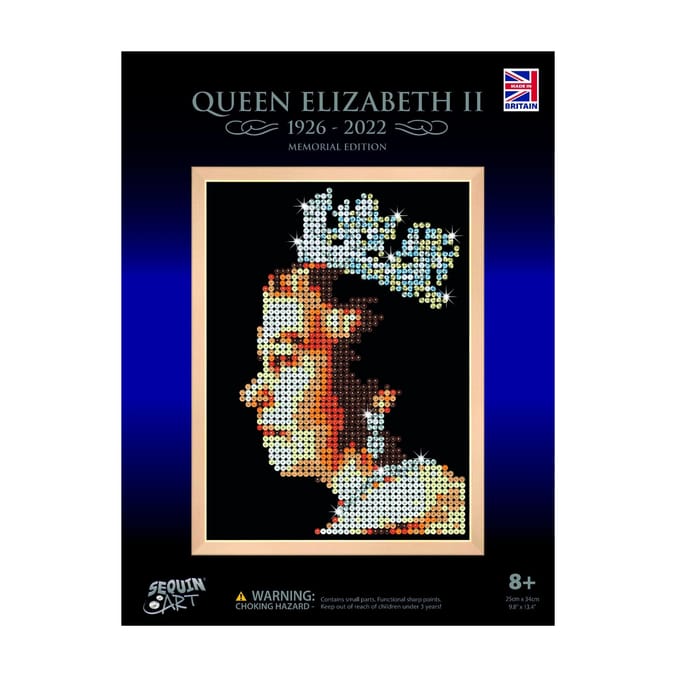 Sequin Art - Queen Elizabeth II