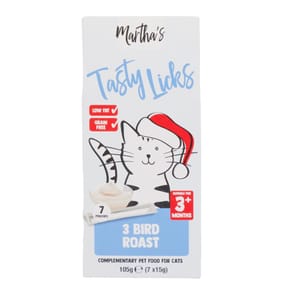 Martha's Tasty Licks 105g - 3 Bird Roast