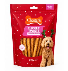 Chester's Rawhide Free Turkey Twists 320g    