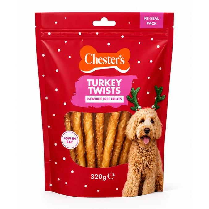 Chester's Rawhide Free Turkey Twists 320g