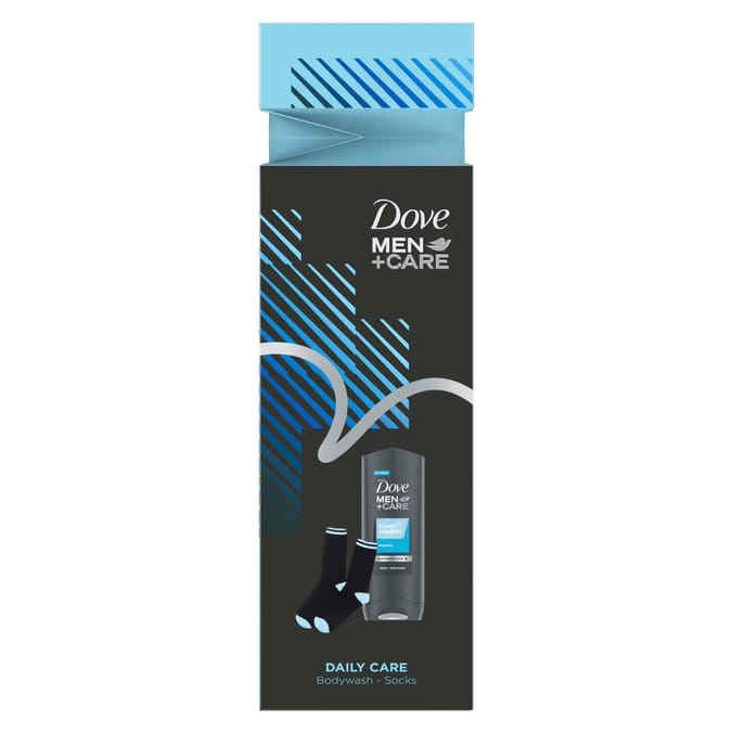 Dove Men+Care Daily Care Body Wash & Socks Gift Set