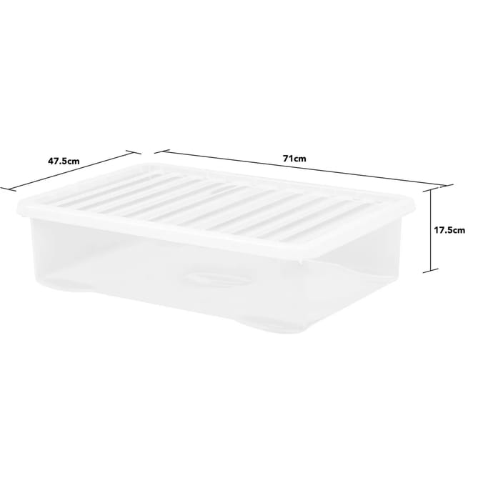Wham 46L Crystal Storage Box & Lid