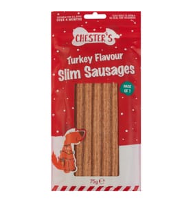 Chester's Slim Sausages 75g - Turkey