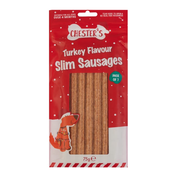 Chester's Slim Sausages 75g - Turkey