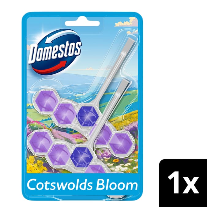 Domestos Power 5 Toilet Rim Blocks 2 Pieces - Cotswolds Bloom