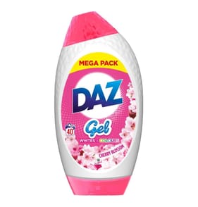 Daz Whites And Colours Liquid Laundry Detergent Gel 40 Washes 1400ml - Cherry Blossom