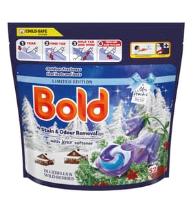 Bold Pods Washing Liquid Capsules 52 Washes - Bluebells & Wild Berries