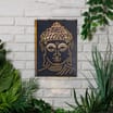 Firefly Metal Wall Art Solar Light - Buddha