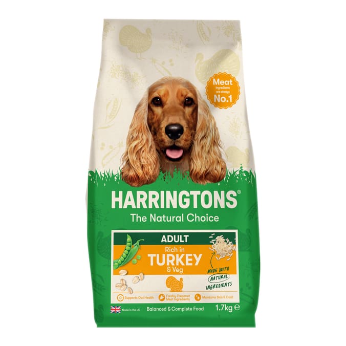 Harringtons Dry Adult Dog Food 1.7kg - Turkey with Veg