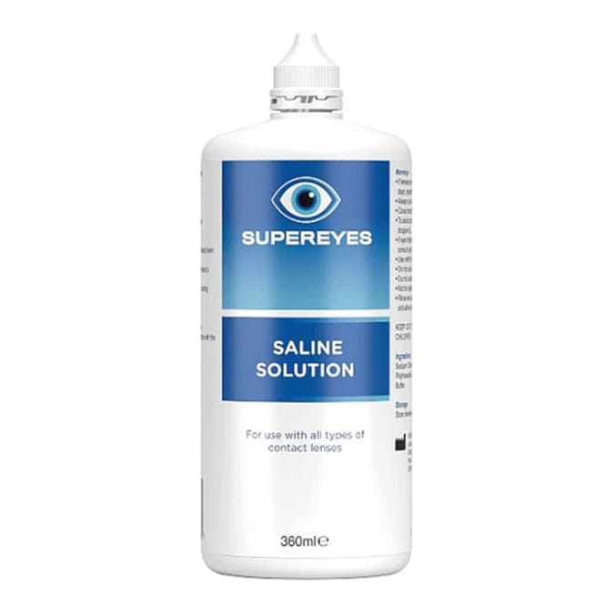Supereyes Contact Lens Care Saline Solution 360ml x4