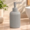 Ribbed Ceramic Soap Dispenser