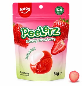 Amos Peelerz Gummies 65g - Strawberry