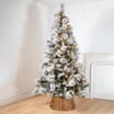 Festive Feeling 7ft Flocked Pre-Lit Christmas Tree