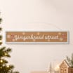 Sleigh Bells Metal Hanging Plaque - Gingerbread Street