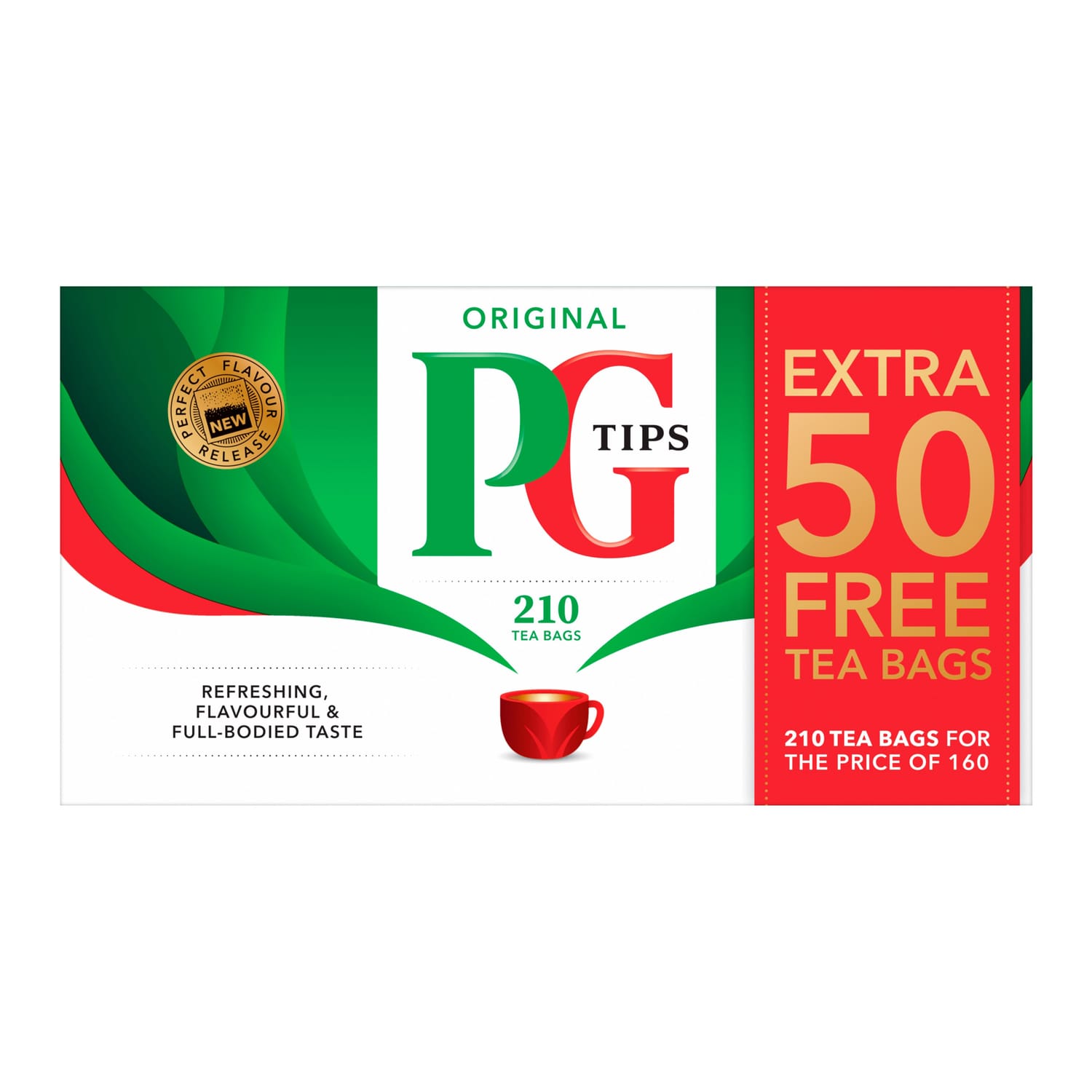 PG Tips Original Black Tea Bags 609g 210s | Home Bargains