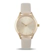 A La Mode Gold Leather Watch