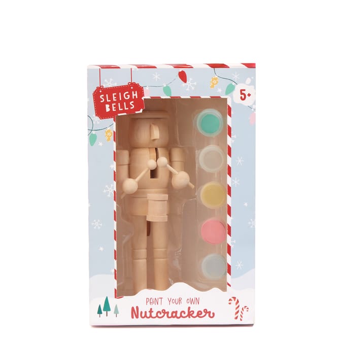 Sleigh Bells Paint Your Own Wooden Nutcracker