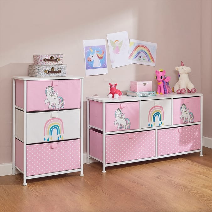 Liberty House Toys Kids Unicorn 5 Drawer Storage Chest