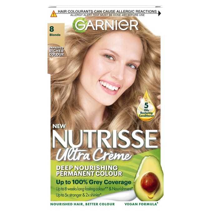 Garnier Nutrisse Ultra Crème Hair Dye - 8 Blonde