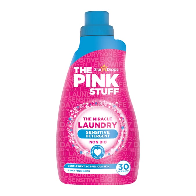 Star Drops The Pink Stuff The Miracle Laundry Sensitive Non Bio Detergent 960ml