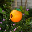Jardin Polyresin Fruit Bird House - Orange