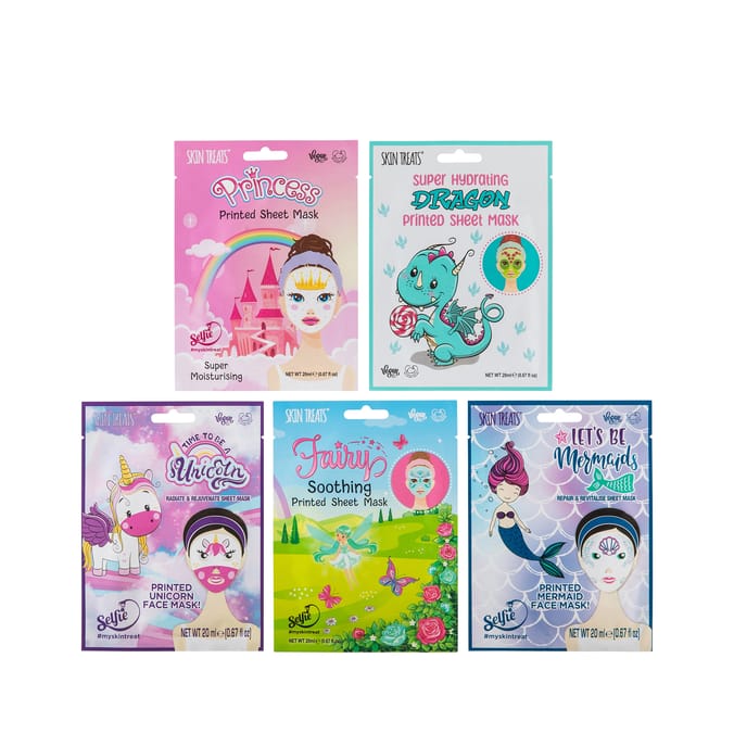 Skin Treats Magical Character Printed Sheet Masks 5 Pack